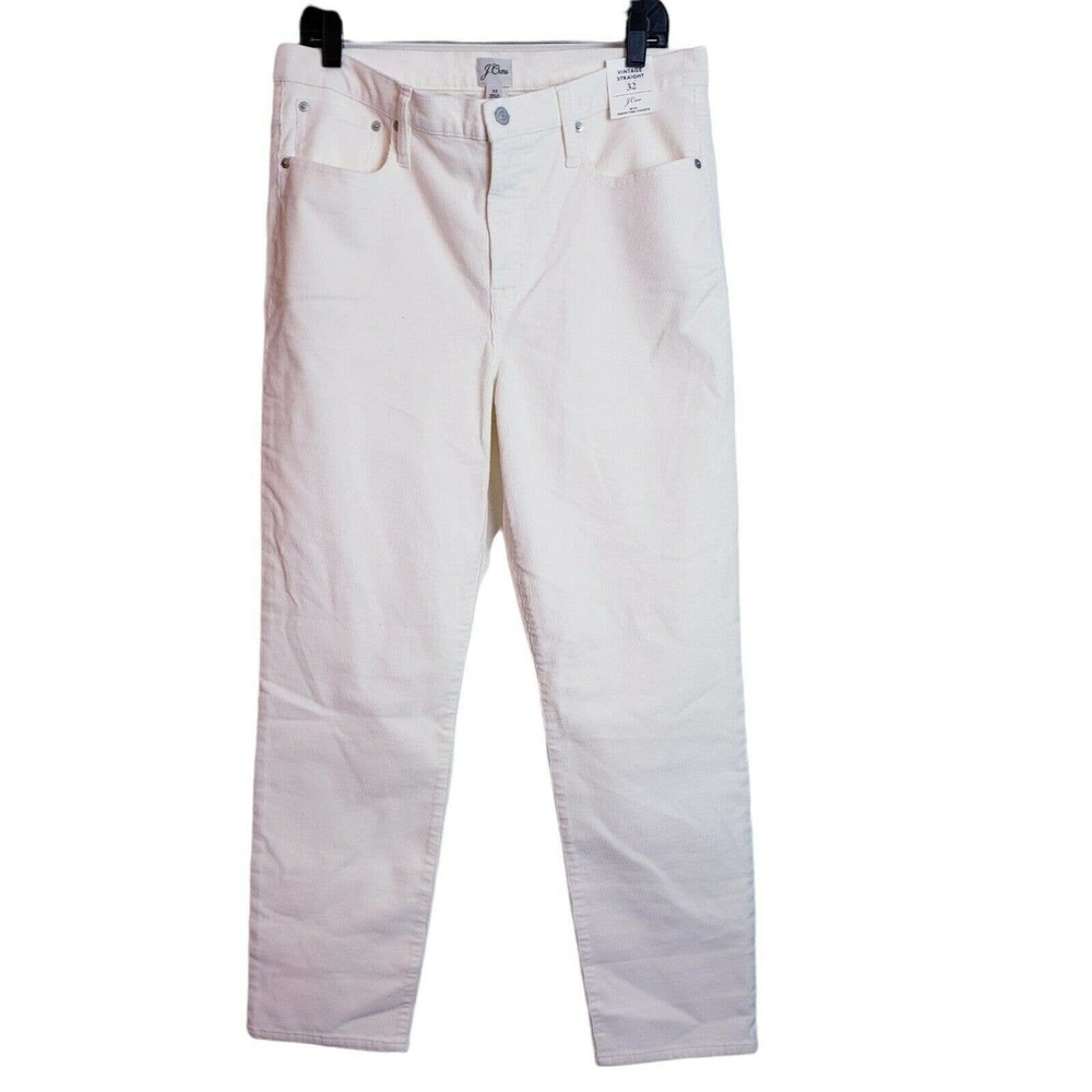 NWOT J.Crew Women's Vintage Slim-Straight 32" Matchstick Stretch Cord Pants